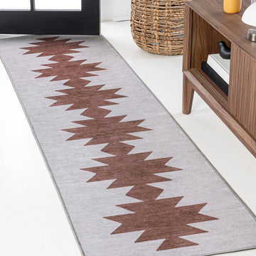 Chayton Minimalist Geometric Machine-washable Area Rug